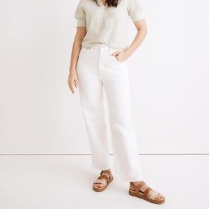 NWT Madewell Perfect Vintage Wide Leg Crop Jeans
